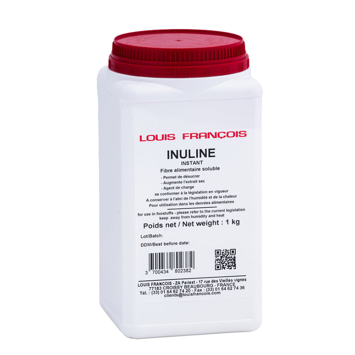 Louis François Inulin 1 kg — chicory fibre for creaminess, body and sugar reduction in patisserie and ice cream