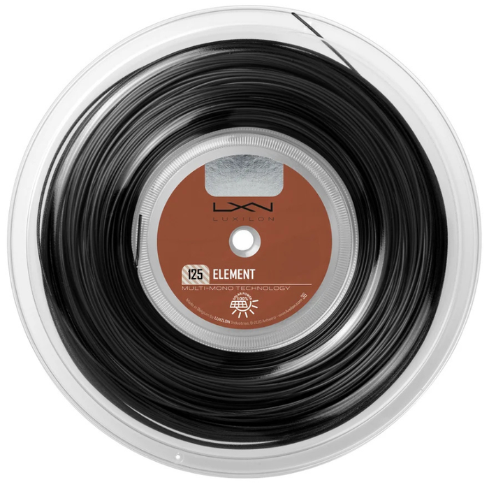 Luxilon Element 1.25/16 200m String Reel - Black