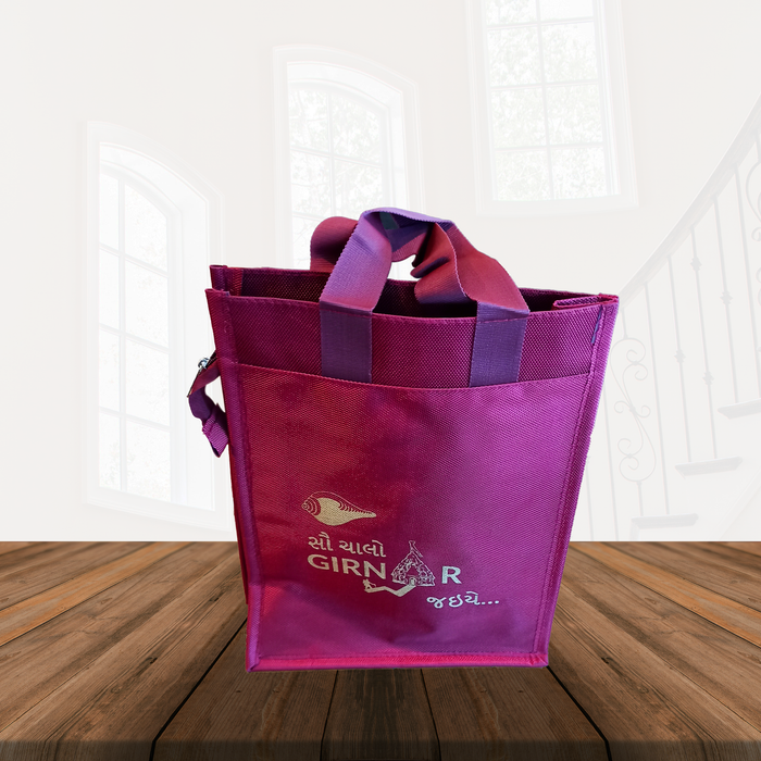 Maroon Girnar Handbag - Girnar Darshan Jain devotional product