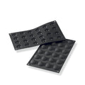 Martellato 30SF006 black silicone half sphere mold with 24 cavities dia. 30 mm, Professional mini dessert and praline mold
