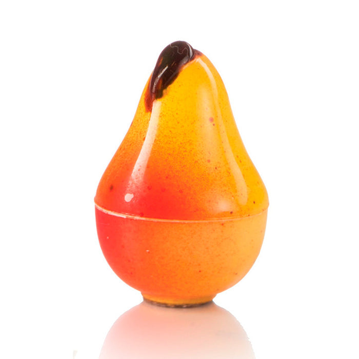Martellato 20FRUIT02 3D pear praline polycarbonate chocolate mold with 28 cavities