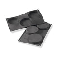 Martellato 30SF042 black silicone sponge base mold with 6 cavities dia. 100 mm