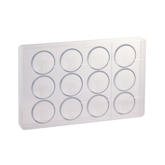 Martellato 45 mm Half Sphere Polycarbonate Mold, 12 Cavities