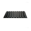 Martellato 30SIL06 black silicone mini muffin mold with 15 cavities dia. 50 mm