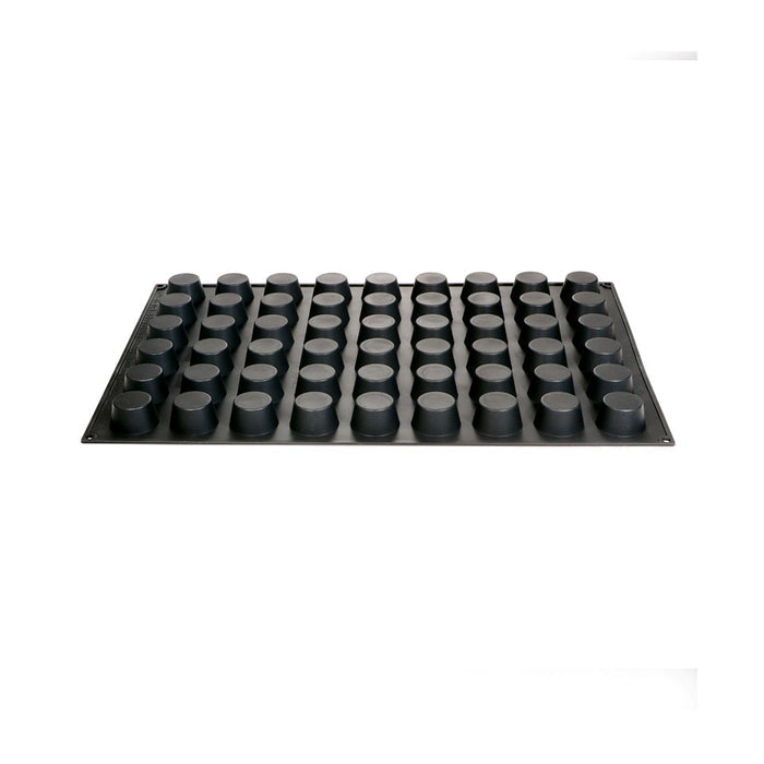 Martellato 30SIL06 black silicone mini muffin mold with 15 cavities dia. 50 mm