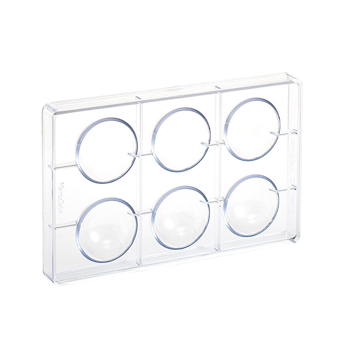 Martellato 60 mm Half Sphere Polycarbonate Mold, 6 Cavities