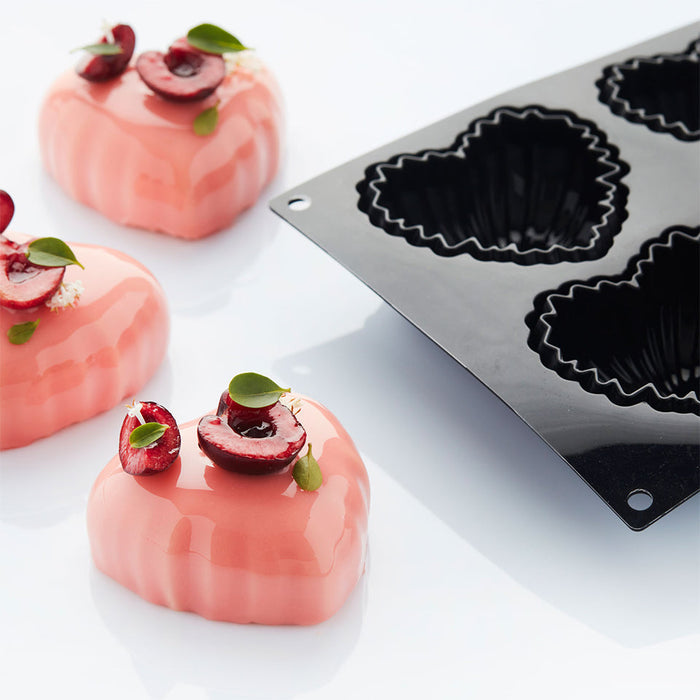 Martellato 6.9 x 11.8 in (17.5 x 30 cm) Satin Silicone Mold, Black