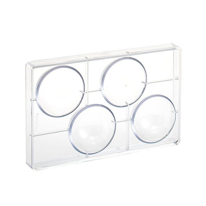 Martellato 80 mm Half Sphere Polycarbonate Mold, 4 Cavities