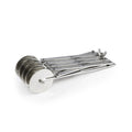 Martellato adjustable stainless steel dough cutter with five straight wheels for pastry and pasta cutting