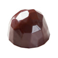 Martellato Aotrom polycarbonate chocolate mold with 28 geometric praline cavities in transparent plastic