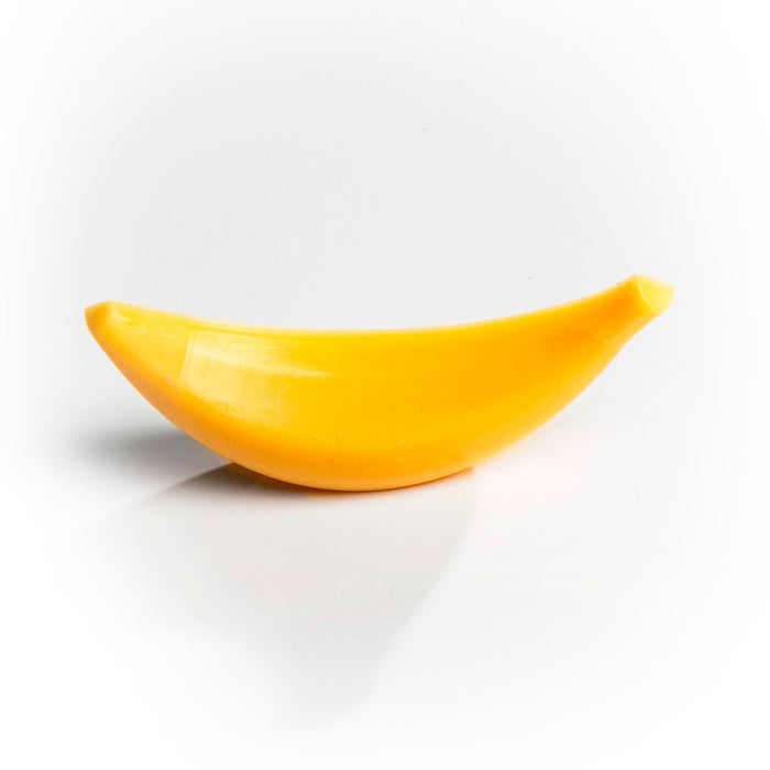 Martellato banana-shaped polycarbonate chocolate praline mold with 16 cavities