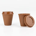 Martellato Barista coffee cup polycarbonate chocolate mold kit product image,
Martellato Barista chocolate mold set for coffee cup pralines with matching lids,
Martellato professional polycarbonate mold kit for coffee-themed chocolate creations