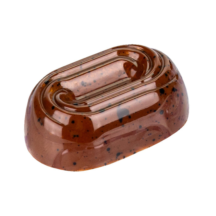 Martellato biscuit polycarbonate chocolate mold with 20 cavities for professional praline and bonbon production