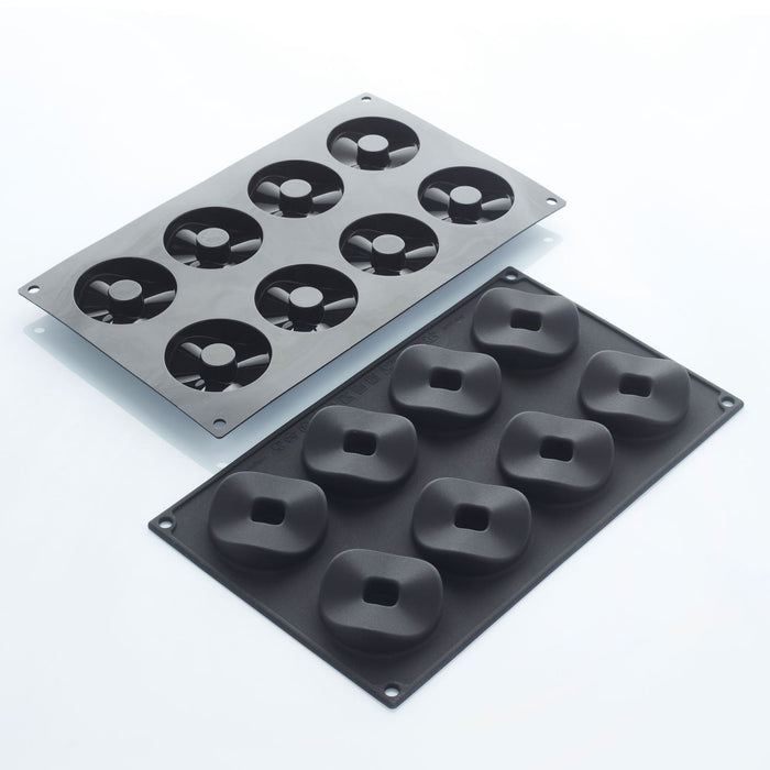 Martellato Block Cylinder Silicone Mold, 2-Piece Set
