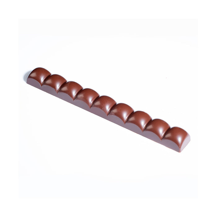 Martellato MA7001 bubble shape polycarbonate chocolate mold with 21 cavities, Transparent textured praline mold