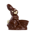 Martellato bunny with stroller hollow chocolate mould 5.5 inch Easter design, Transparent PETG chocolate mould for Easter bunny with basket