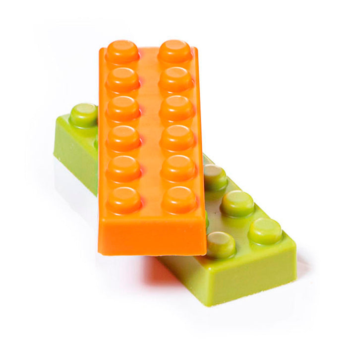 Martellato Chocobrick BPA-free chocolate mold with 12 brick-style snack bar cavities for professional chocolate production