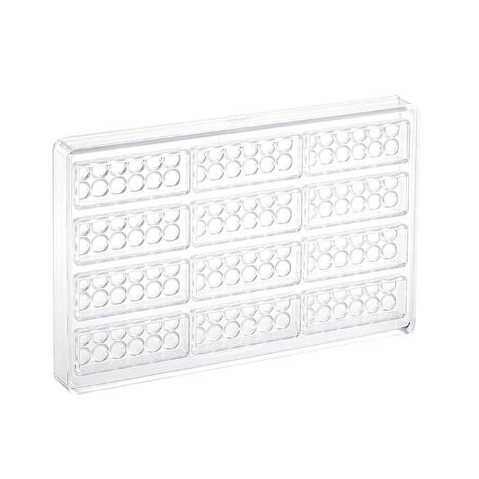 Martellato Chocobrick BPA-Free Chocolate Mold, 12 Cavity Snack Bar Mold