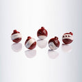 Martellato Christmas baubles polycarbonate chocolate mold with 30 festive ornament-shaped cavities for holiday praline production