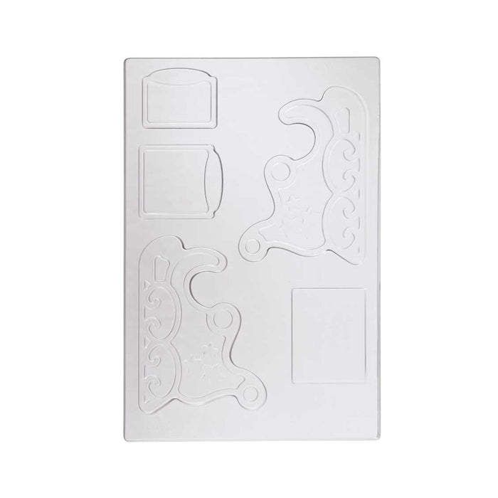 Martellato 20SL01 Christmas sledge 3D polycarbonate chocolate mold pack of two with finished chocolate figure (View 2)