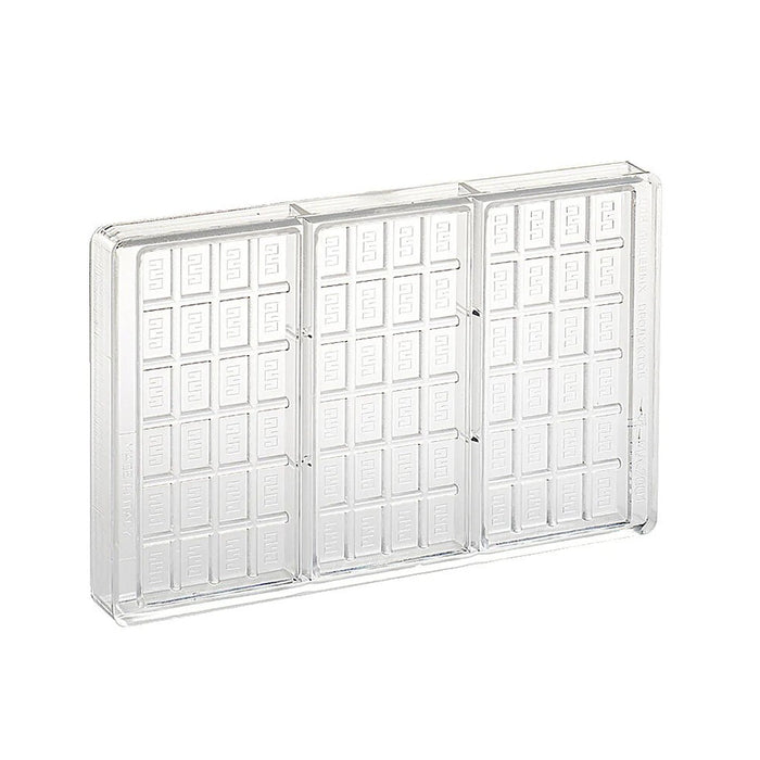 Martellato Classic Chocolate Bar Polycarbonate Mold, 3 Cavity