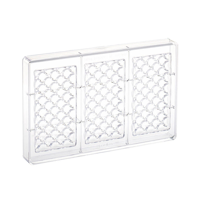 Martellato Classic Chocolate Bar Polycarbonate Mold, 3 Cavity