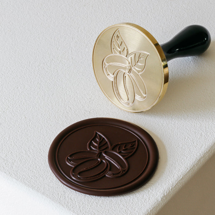 Martellato Coffee chocolate stamp Ø60 mm product image,
Martellato Coffee decorating stamp designed by Frank Haasnoot,
Martellato chocolate stamp for creating coffee-themed chocolate decorations