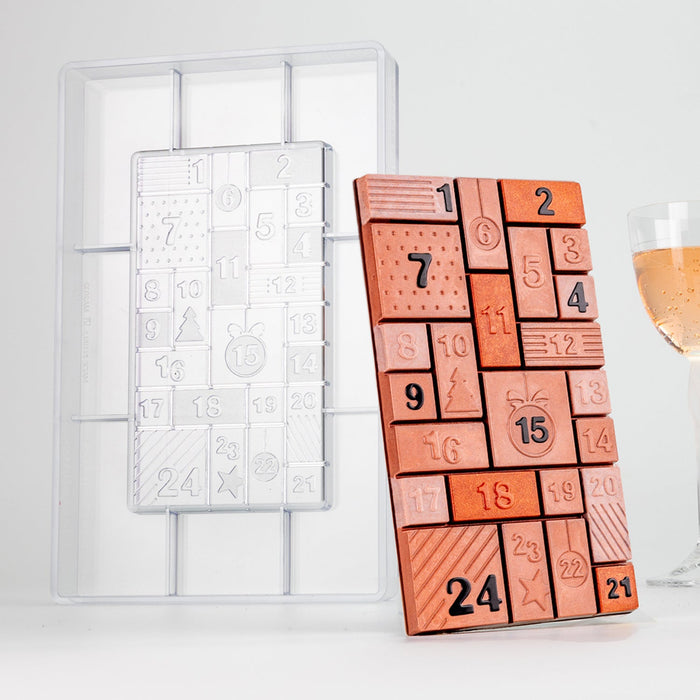 Martellato Countdown Chocolate Bar Mold BPA Free