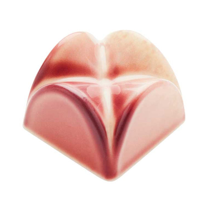 Martellato MA1043 cross-shaped praline chocolate mold with 28 cavities made from transparent polycarbonate