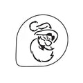 Martellato Decorative Stencil Santa Claus D260 mm
