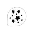 Martellato Decorative Stencil Stars D260 mm product image,
 Reusable stars stencil for decorating cakes cookies pastries and desserts,
 Martellato Italian made stars decorating stencil for professional cake decorating and festive baking