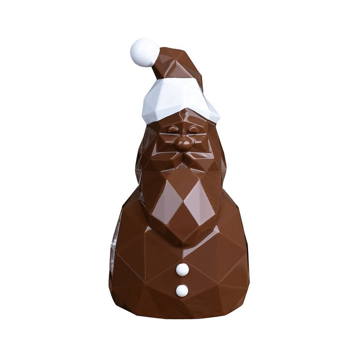 Martellato BPA free diamond Santa chocolate mold for 130 mm 3D geometric Christmas figure