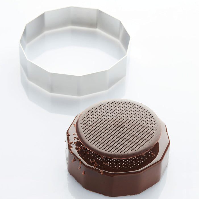 Martellato Diamond Circle Stainless Steel Cake Ring Ø202 × H40 mm