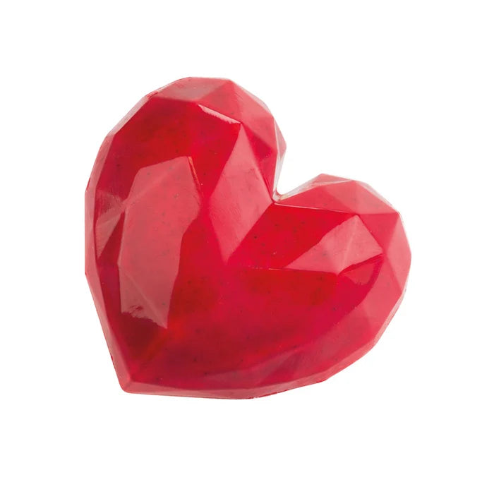 Martellato Diamond Heart Polycarbonate Chocolate Mold, 6 Cavity