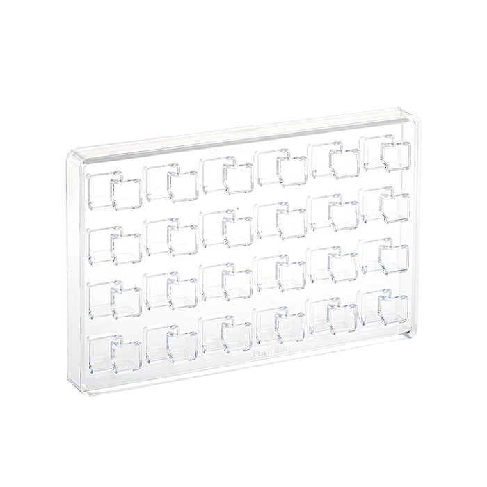 Martellato Double Cubes Polycarbonate Chocolate Mold, 24 Cavity