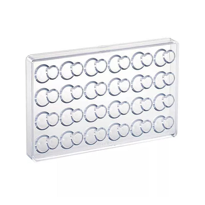 Martellato Double Domes Polycarbonate Chocolate Mold, 24 Cavity