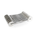 Martellato expanding pastry cutter with 7 smooth and 7 wavy stainless steel wheels