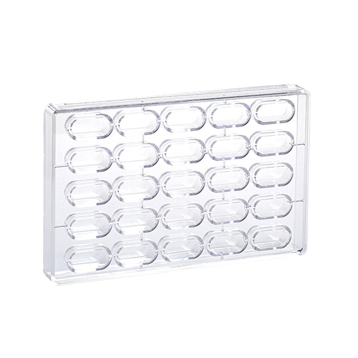 Martellato MA1015 flat praline polycarbonate chocolate mold with 25 cavities for professional chocolates (View 2)
