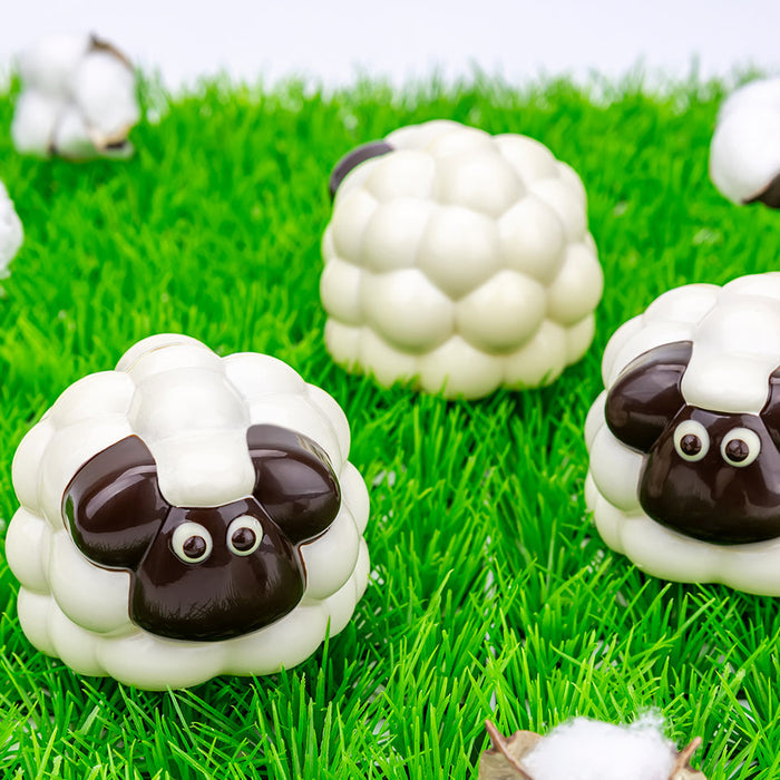 Martellato Fluffy Sheep 3D Spinning BPA-Free Polycarbonate Chocolate Mold Set, 2 Pieces