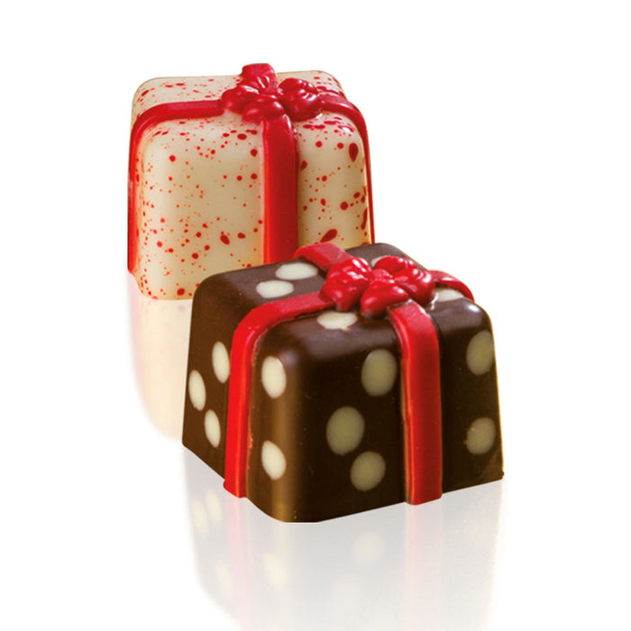 Martellato gift box polycarbonate chocolate mold with 28 cavities for professional praline production