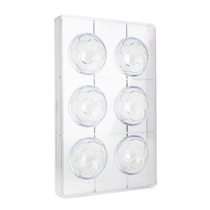 Martellato Goal Soccer Ball Polycarbonate Chocolate Mold, 6 cavities, BPA Free