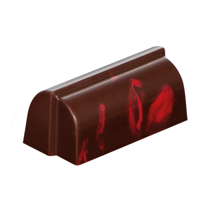 Martellato Graduation polycarbonate chocolate mold with 30 elongated cavities for professional praline production