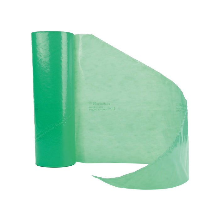 Martellato green disposable piping bags 16 inch LDPE 100 count for professional cake decorating