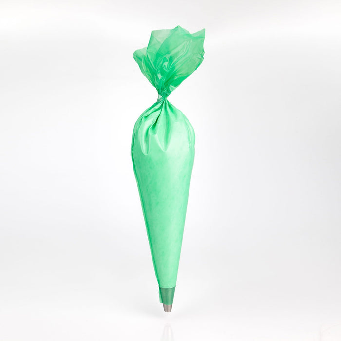 Martellato green disposable piping bags 16 inch LDPE 100 count for professional cake decorating (View 2)