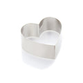 Martellato Heart Stainless Steel Cake Ring 100 × 94 × H50 mm product image,
Martellato heart-shaped stainless steel cake ring for modern pastry creations,
Martellato heart cake ring designed by Frank Haasnoot for cakes and desserts