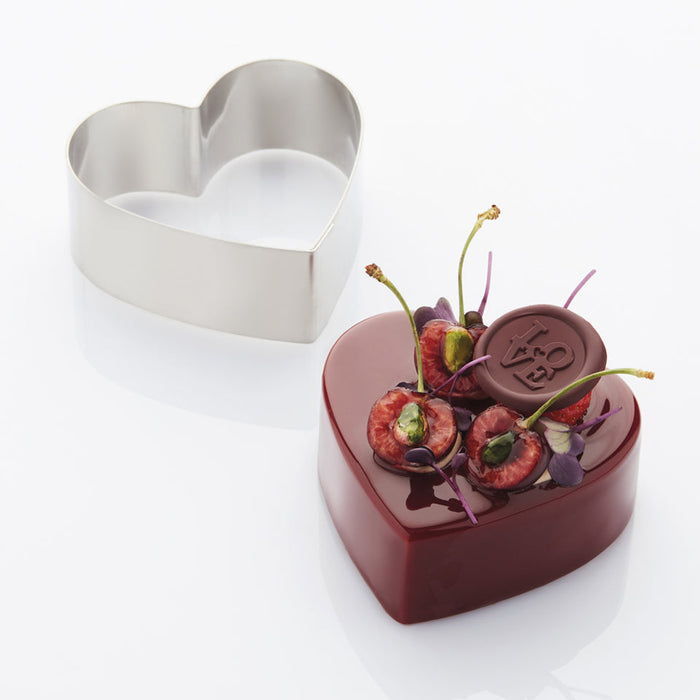 Martellato Heart Stainless Steel Cake Ring 100 × 94 × H50 mm