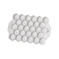 Martellato hexagonal turtle bread mold imprinting pattern on artisan bread dough