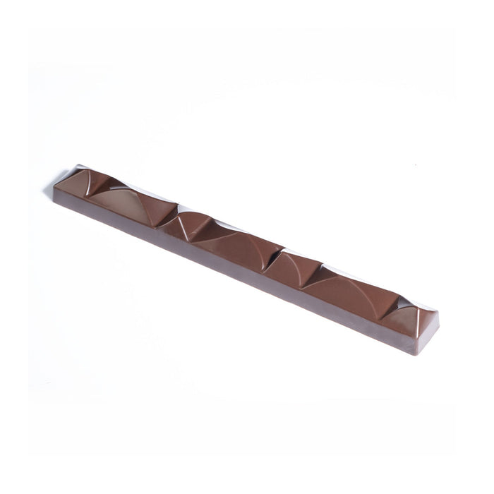 Martellato MA7000 kite shape polycarbonate chocolate mold with 21 cavities, Transparent geometric praline mold