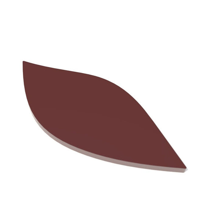 Martellato leaf silicone decoration mat for chocolate and pastry garnishes 75x33mm white