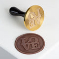 Martellato Love chocolate stamp Ø60 mm product image,
Martellato Love decorating stamp designed by Frank Haasnoot,
Martellato chocolate stamp for creating romantic chocolate decorations and desserts